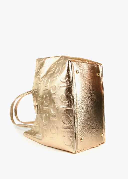 Bolso shopper metalizado
