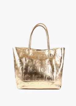 Bolso shopper metalizado