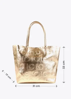 Bolso shopper metalizado