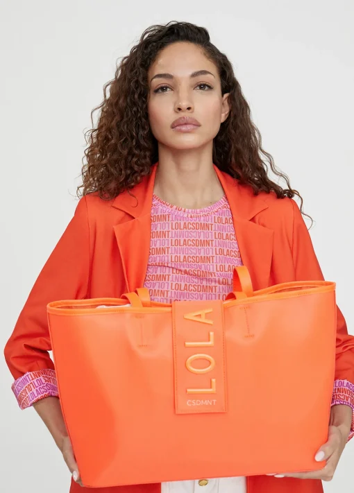 Bolso shopper nylon fluor