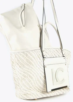 Bolso shopper tipo cesta