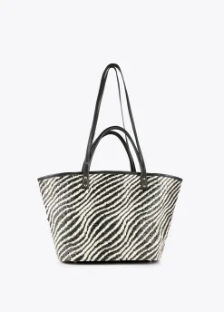 Bolso shopper tipo cesta