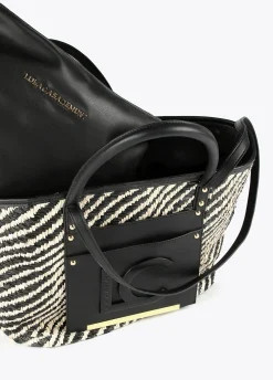 Bolso shopper tipo cesta