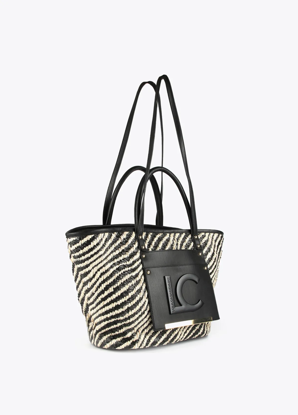 Bolso shopper tipo cesta