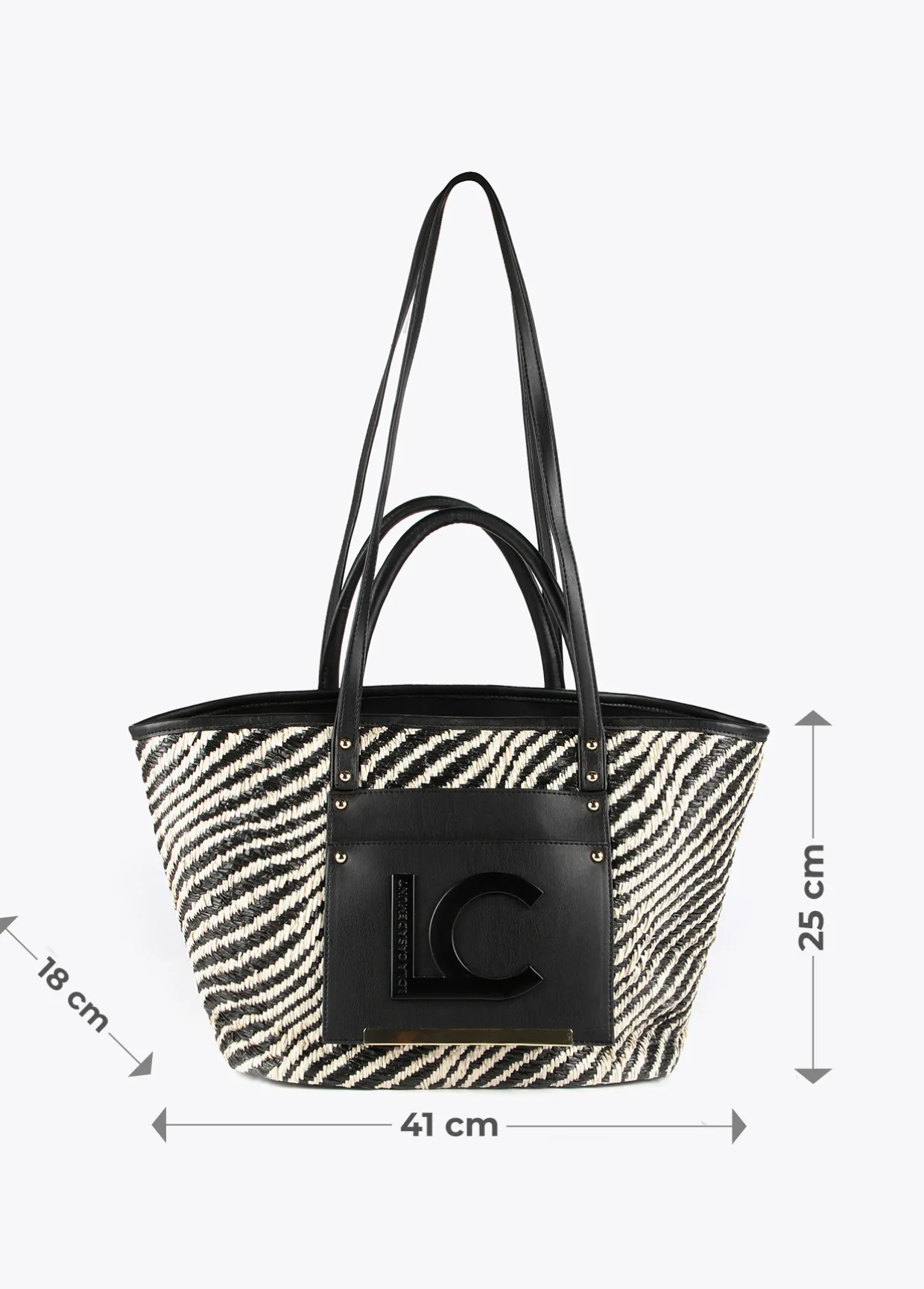 Bolso shopper tipo cesta
