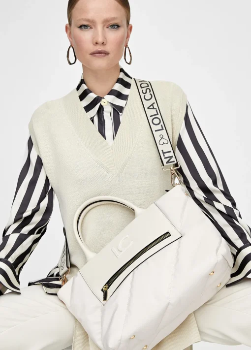 Bolso tipo shooper acolchado