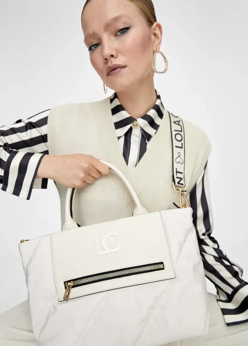 Bolso tipo shooper acolchado