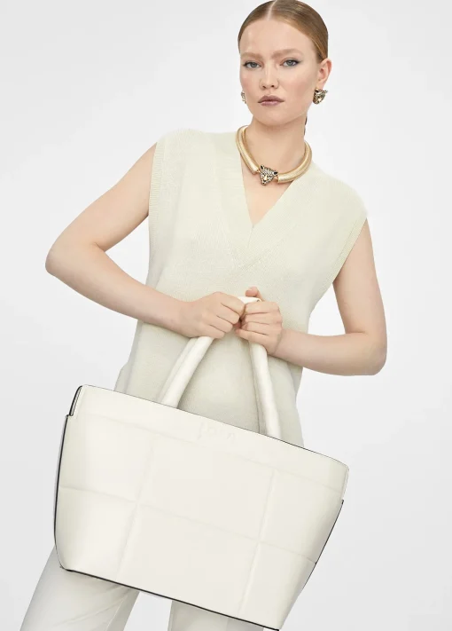 Bolso tipo shopper acolchado