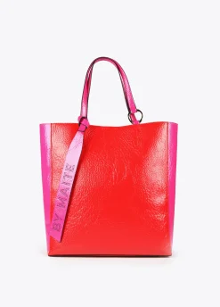 Bolso tipo shopper bicolor