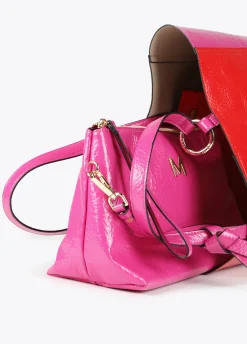 Bolso tipo shopper bicolor