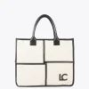 Bolso tipo shopper blanco y negro