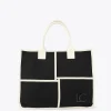 Bolso tipo shopper blanco y negro