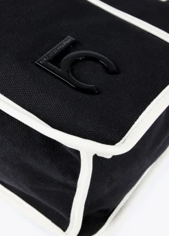 Bolso tipo shopper blanco y negro