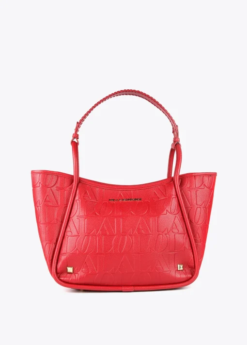 Bolso tipo shopper grabado