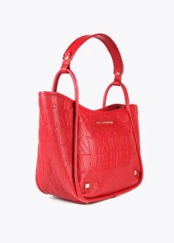 Bolso tipo shopper grabado