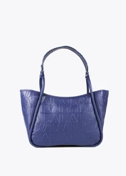 Bolso tipo shopper grabado