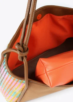 Bolso tipo shopper multicolor