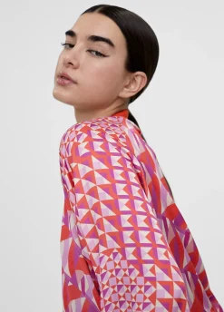 Bomber estampada multicolor