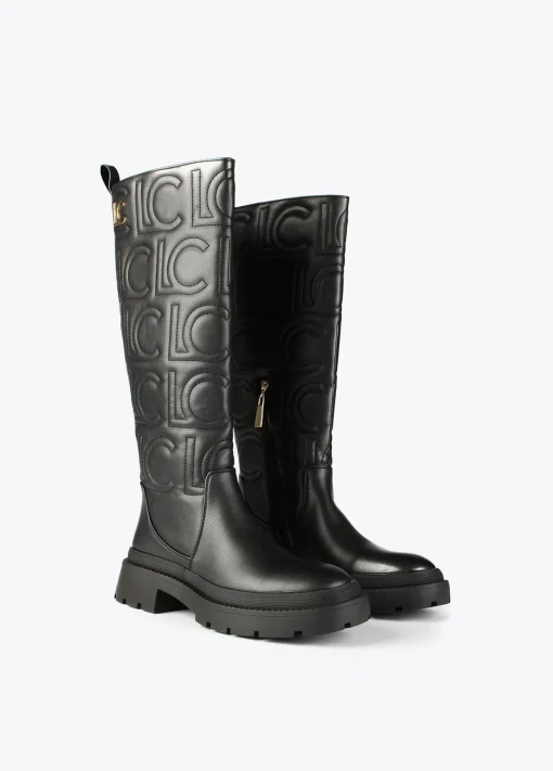 Bota alta logotipada |  COLECCIÓN LOLA | Lola Casademunt