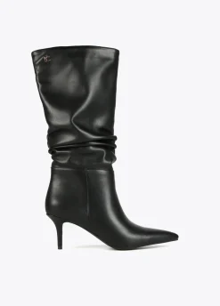 Bota caña fruncida