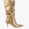 Bota caña fruncida