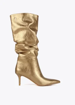 Bota caña fruncida
