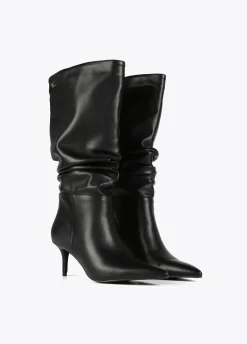 Bota caña fruncida