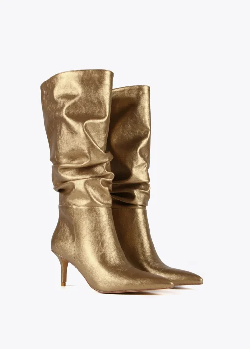 Bota caña fruncida