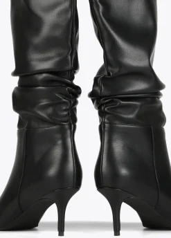 Bota caña fruncida
