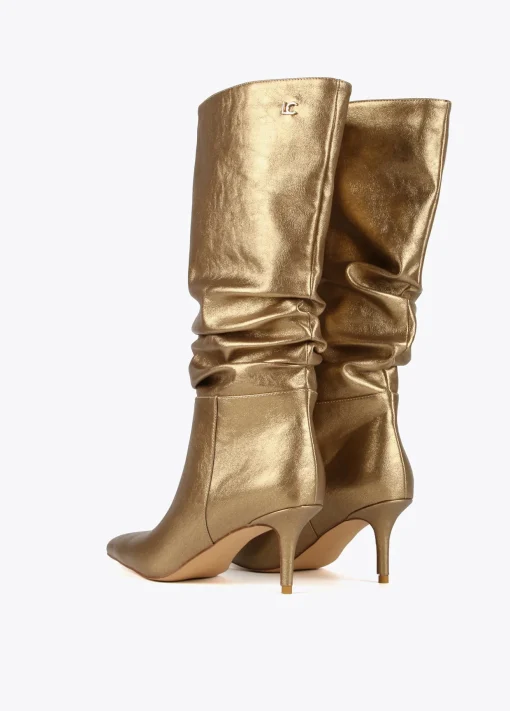 Bota caña fruncida