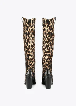 Bota cowboy leopardo |  COLECCIÓN LOLA | Lola Casademunt