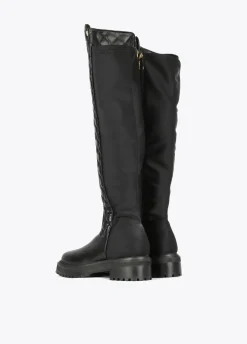 Bota de caña alta acolchada