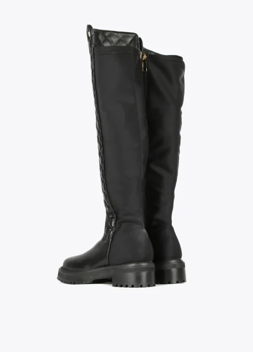 Bota de caña alta acolchada