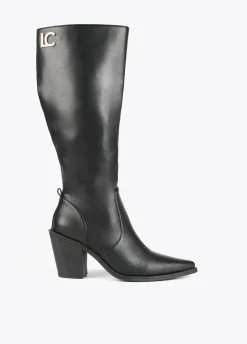 Bota estilo cowboy caña alta