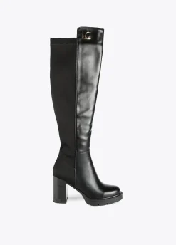 Bota mosquetera alta tacon |  Calzado | Lola Casademunt
