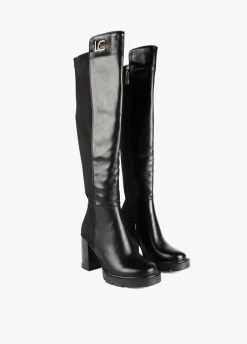 Bota mosquetera alta tacon |  Calzado | Lola Casademunt
