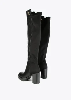 Bota mosquetera alta tacon |  Calzado | Lola Casademunt