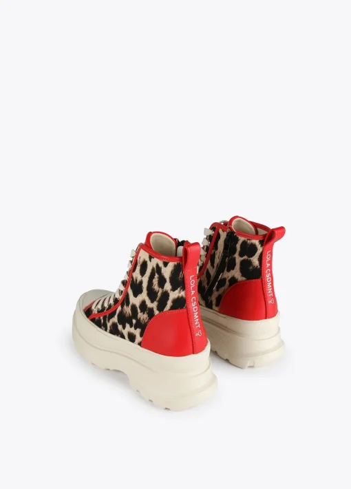 Botín plataforma estampado leopardo |  Calzado | Lola Casademunt