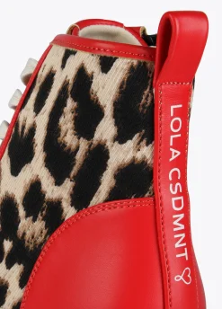Botín plataforma estampado leopardo |  Calzado | Lola Casademunt