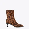 Botín tejido animal print