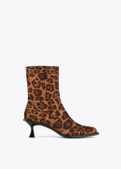 Botín tejido animal print