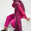 Bufanda animal print y flecos
