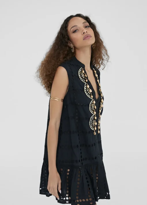 Caftan corto bordado