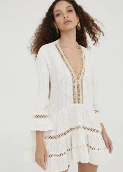 Caftan  corto de volantes