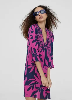 Caftan corto estampado