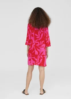 Caftan corto estampado