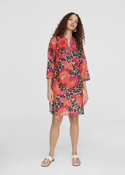 Caftan corto estampado