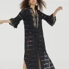 Caftan largo bordado