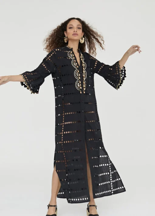Caftan largo bordado