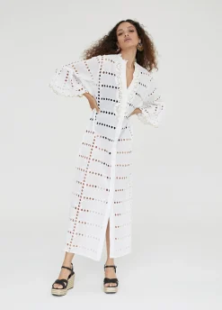 Caftan largo bordado